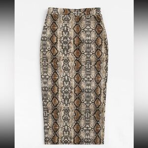 Multicolor print skirt